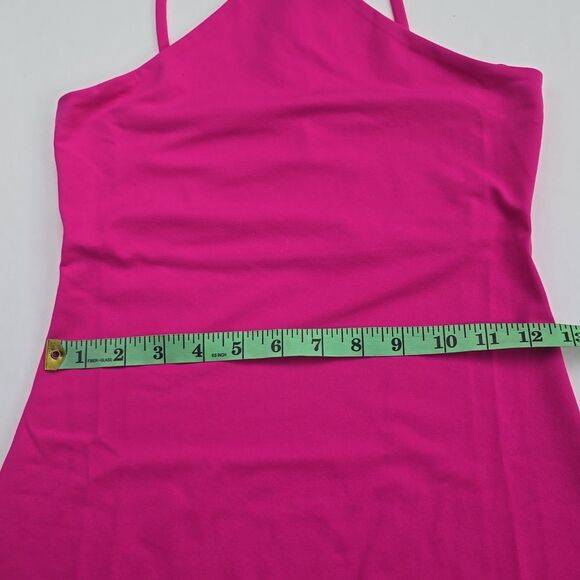 Susana Monaco NWT Pink Glow Racer Neck Ponte Jersey Pull On Mini Dress Size XS - Picture 4 of 9